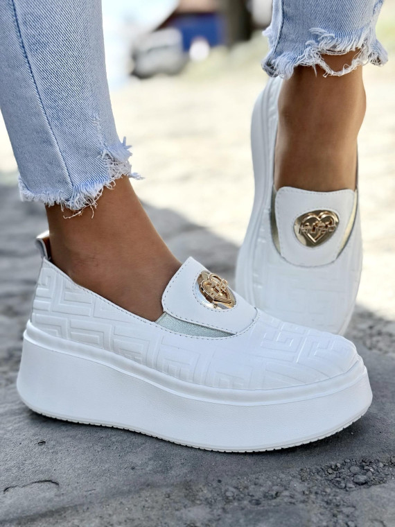 Mokasyny damskie ze skóry naturalnej