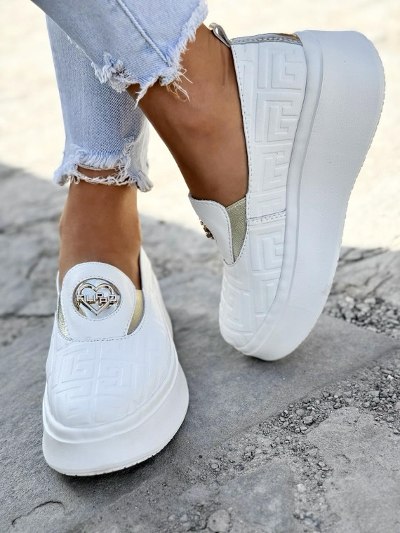 Mokasyny damskie ze skóry naturalnej