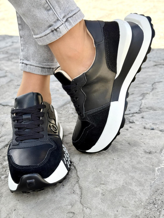 Sneakersy damskie ze skóry naturalnej