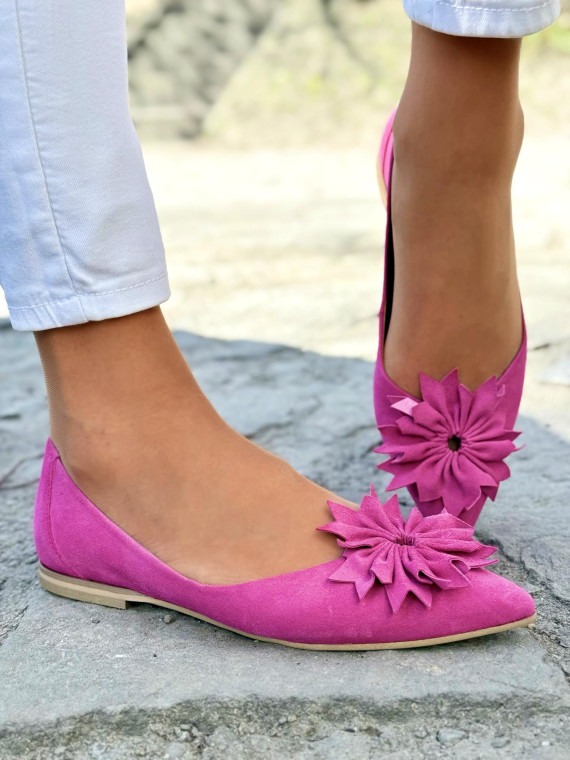 Baleriny ze skóry naturalnej OLEKSY Polskiej produkcji