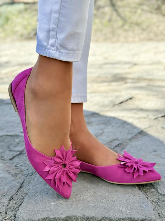 Baleriny ze skóry naturalnej OLEKSY Polskiej produkcji