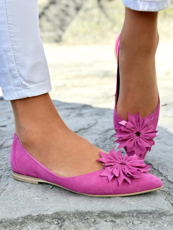 Baleriny ze skóry naturalnej OLEKSY Polskiej produkcji