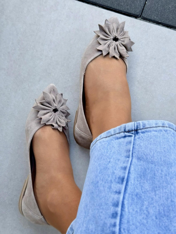 Balerinki ze skóry naturalnej OLEKSY Polskiej produkcji