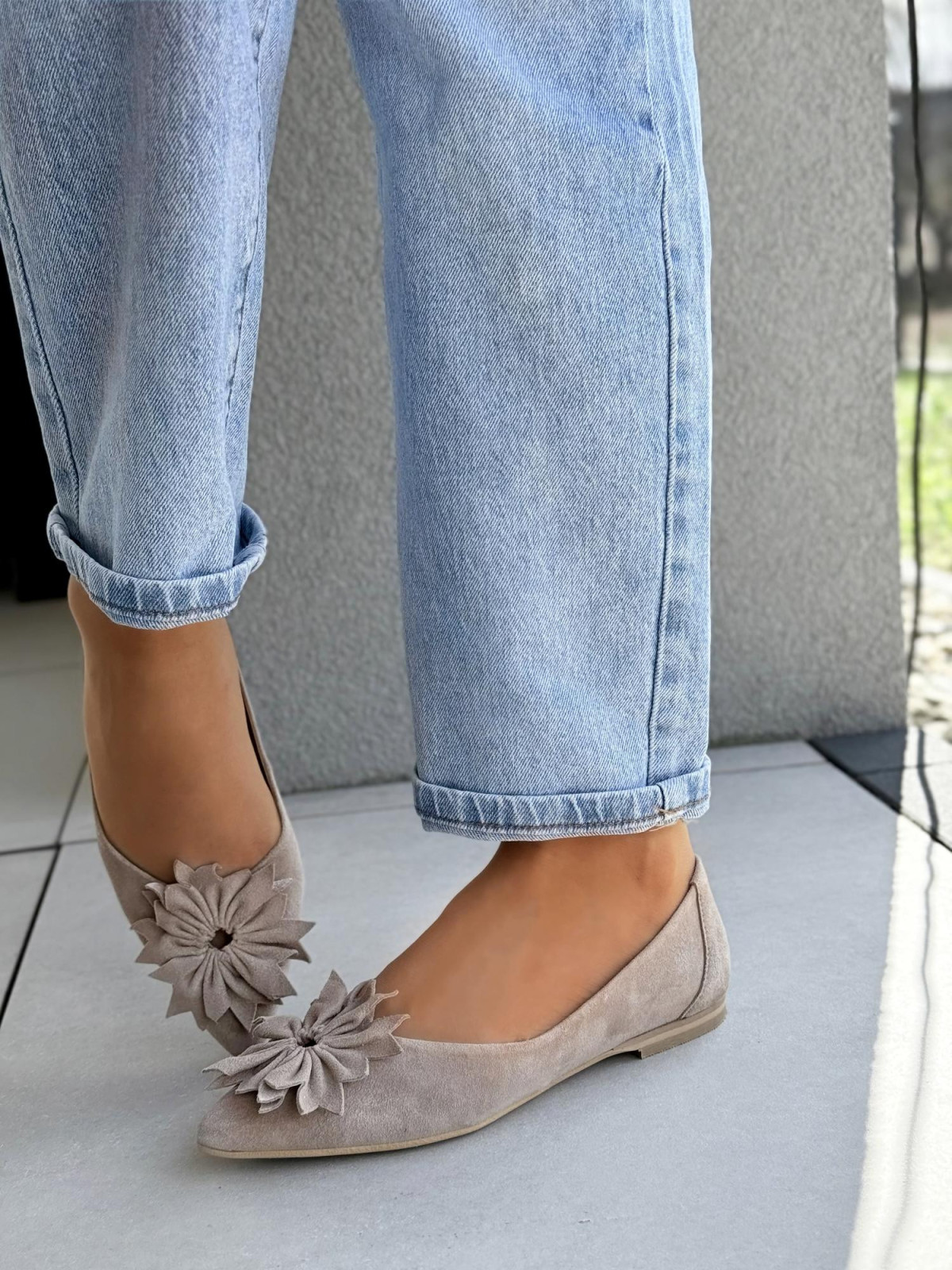 Balerinki ze skóry naturalnej OLEKSY Polskiej produkcji