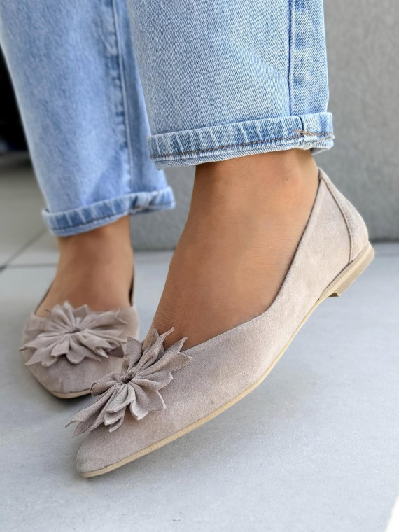 Balerinki ze skóry naturalnej OLEKSY Polskiej produkcji