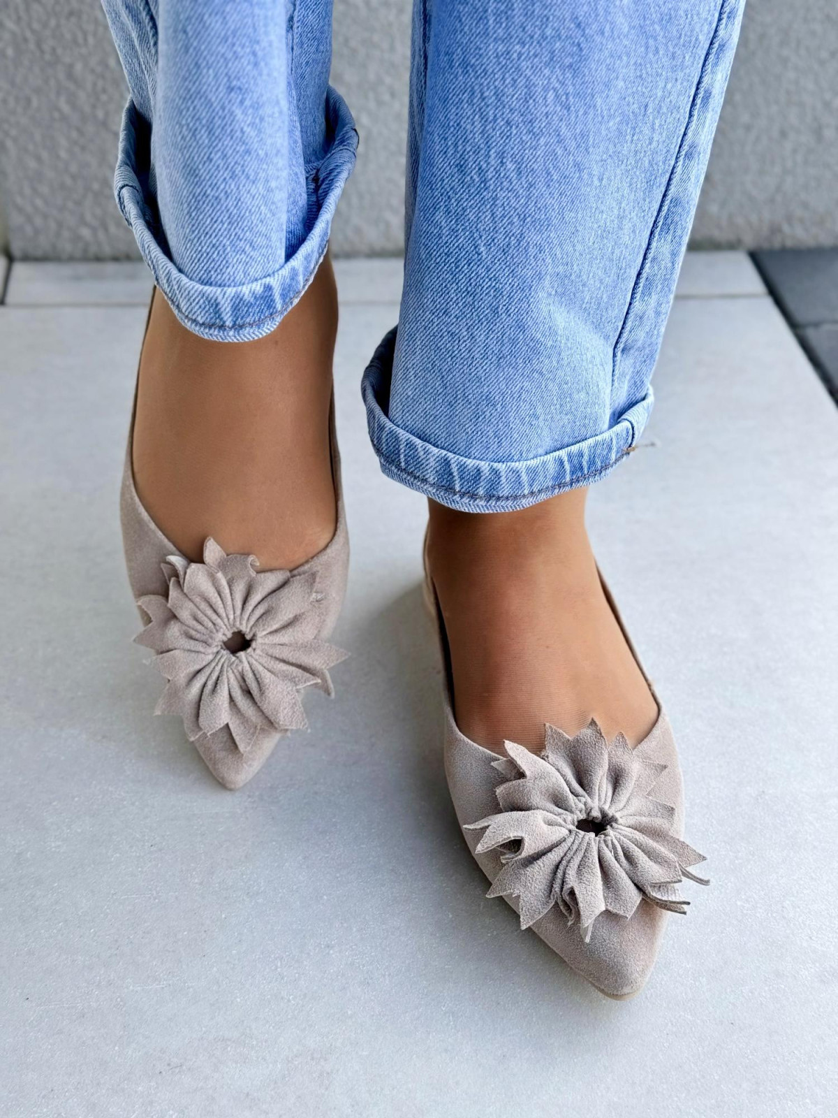 Balerinki ze skóry naturalnej OLEKSY Polskiej produkcji