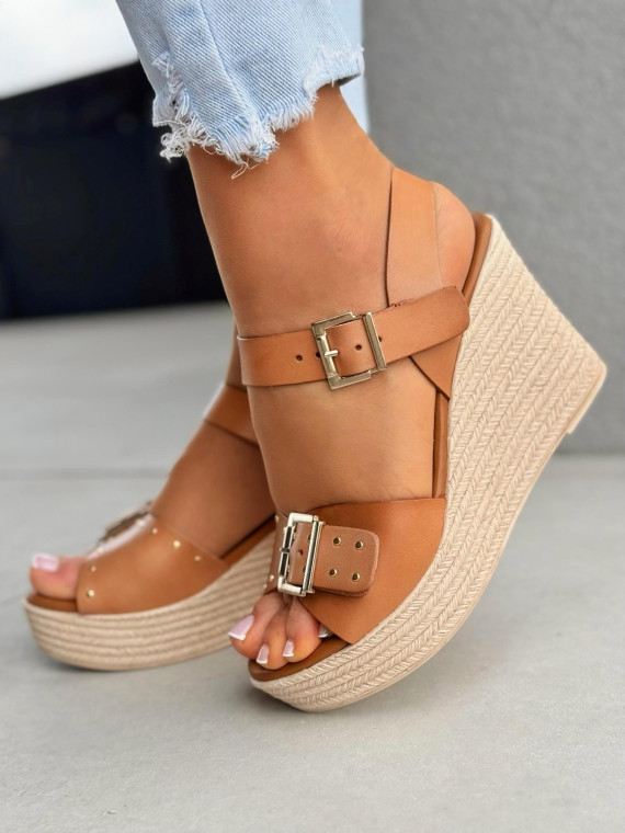 Sandałki damskie OLEKSY ze skóry naturalnej Polskiej produkcji