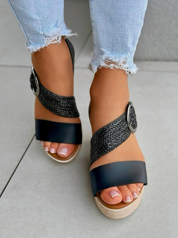 Sandałki damskie OLEKSY ze skóry naturalnej Polskiej produkcji