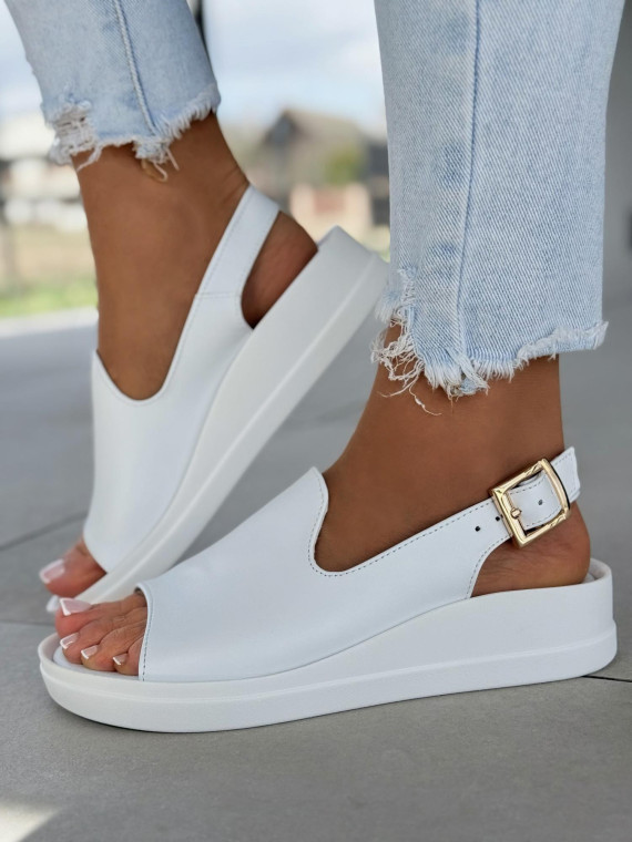 Sandałki damskie OLEKSY ze skóry naturalnej Polskiej produkcji