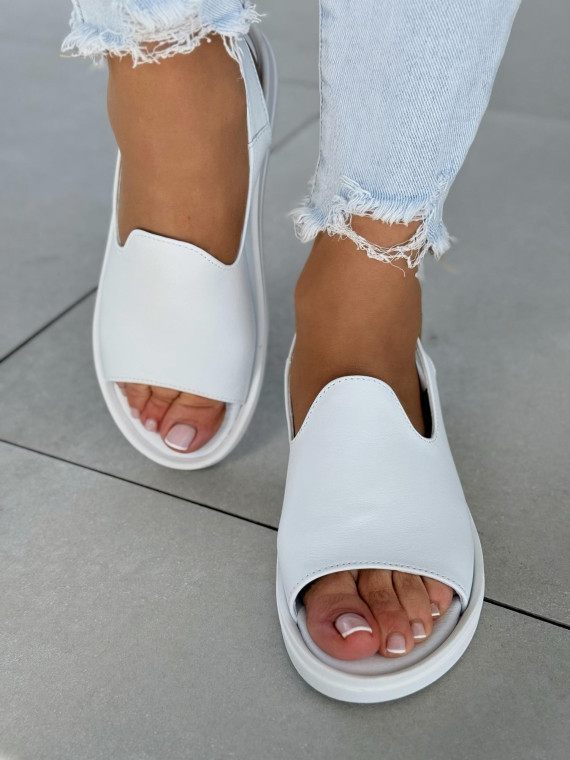 Sandałki damskie OLEKSY ze skóry naturalnej Polskiej produkcji