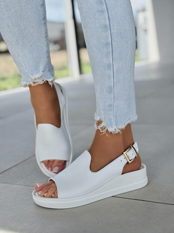 Sandałki damskie OLEKSY ze skóry naturalnej Polskiej produkcji