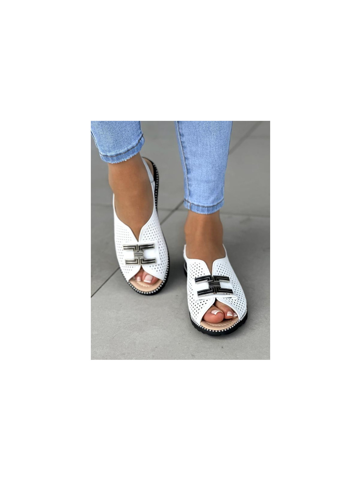 Sandały damskie ze skóry naturalnej