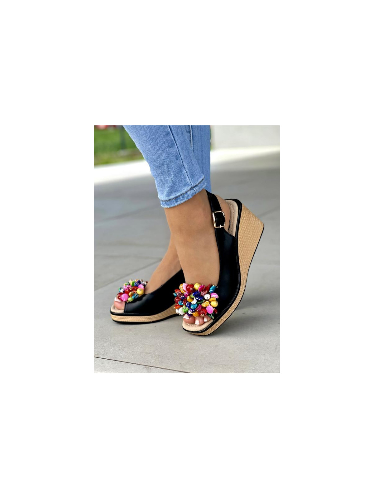 Sandały damskie ze skóry naturalnej