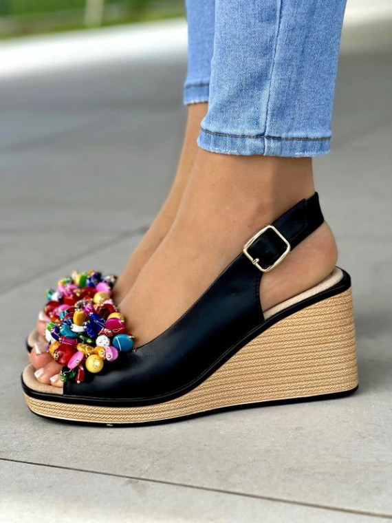 Sandały damskie ze skóry naturalnej