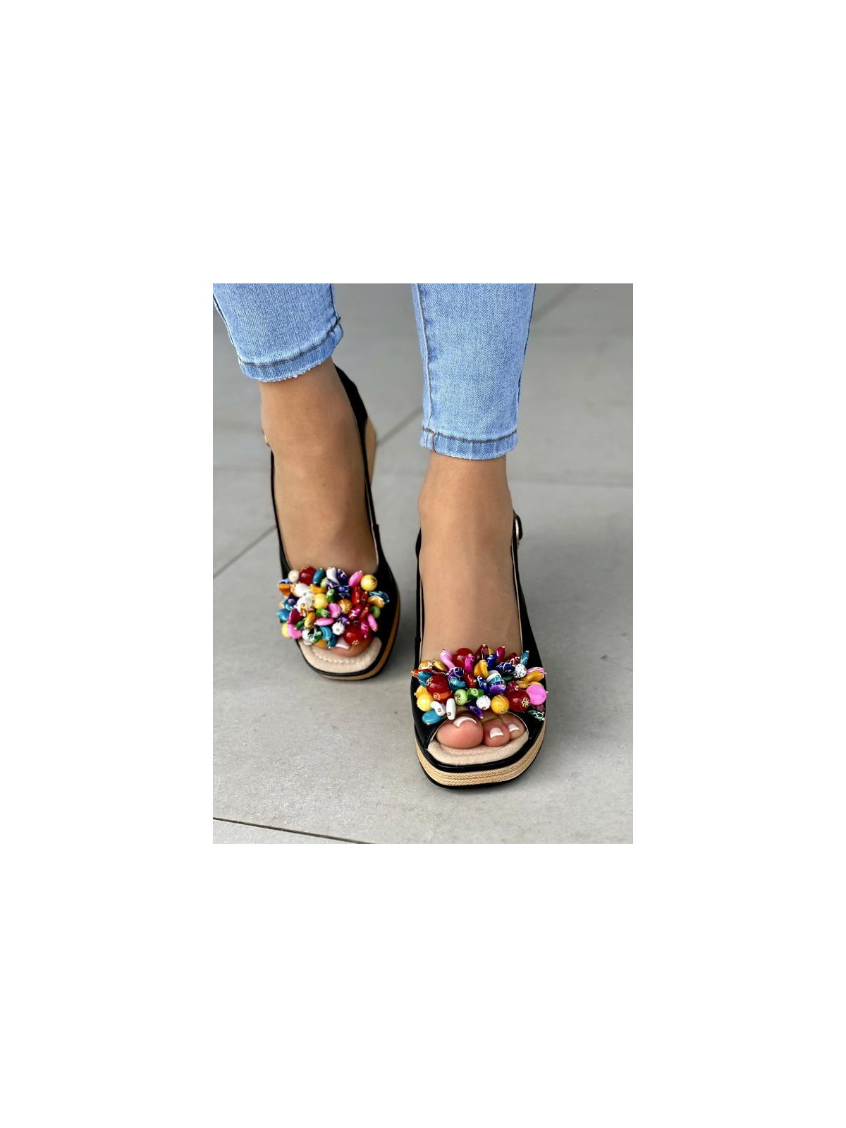 Sandały damskie ze skóry naturalnej