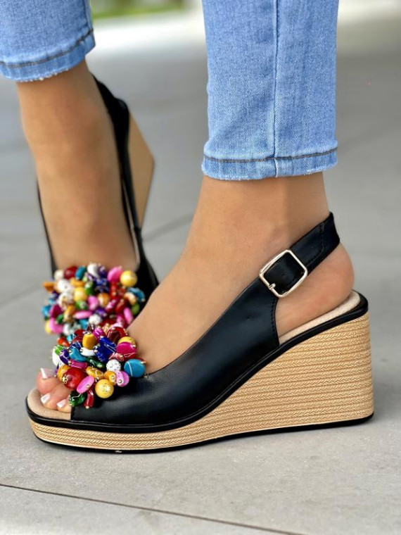 Sandały damskie ze skóry naturalnej