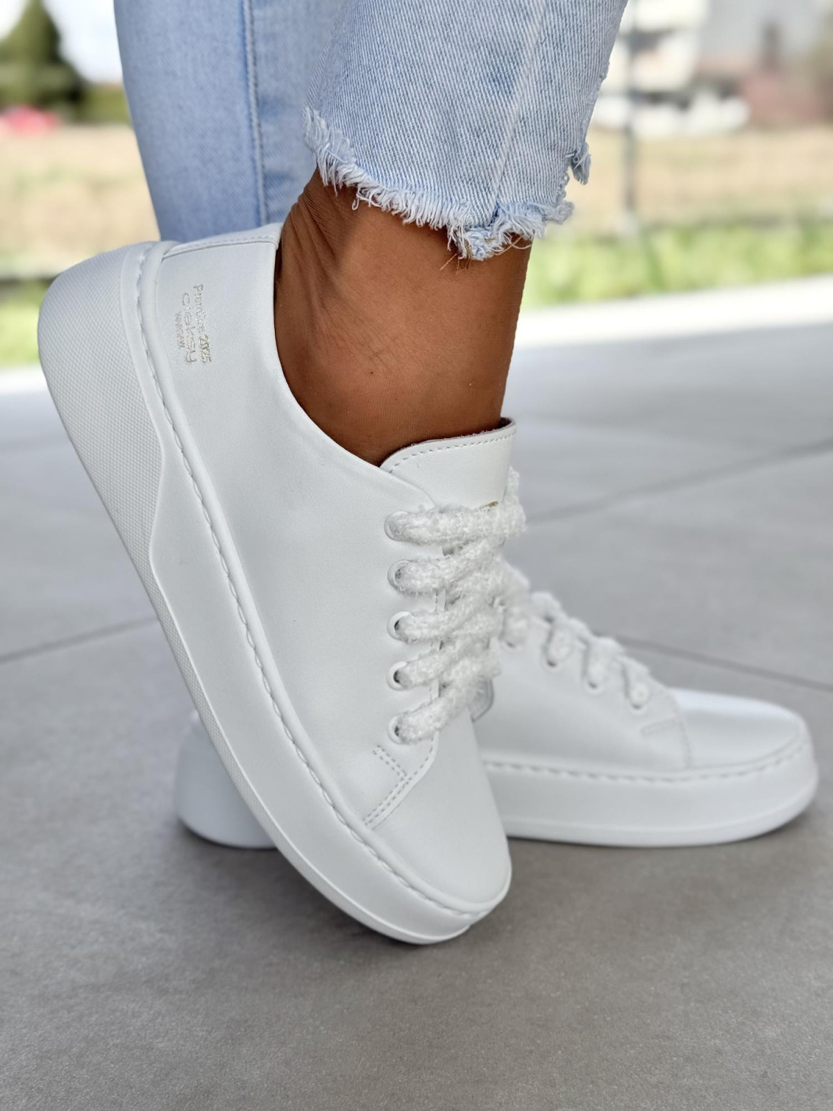 Sneakersy damskie OLEKSY ze skóry naturalnej Polskiej produkcji