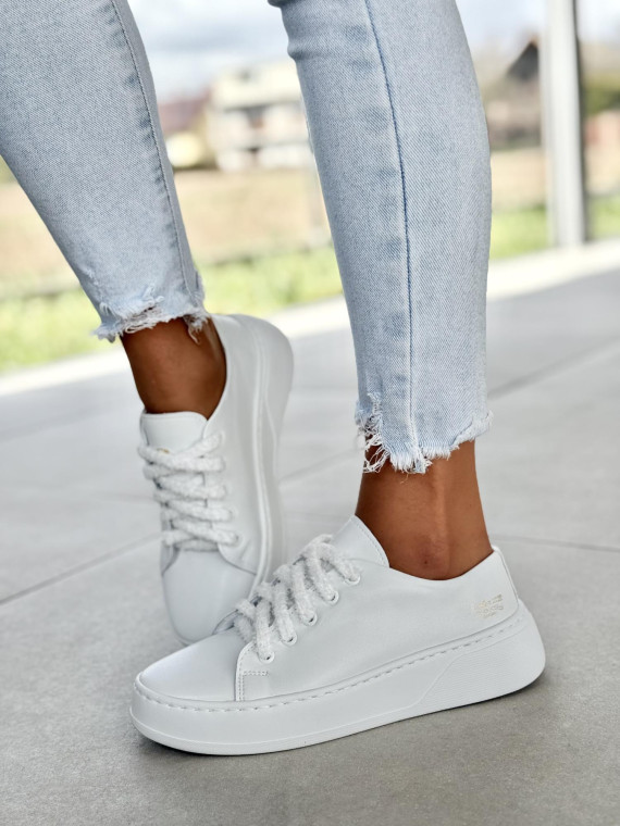 Sneakersy damskie OLEKSY ze skóry naturalnej Polskiej produkcji