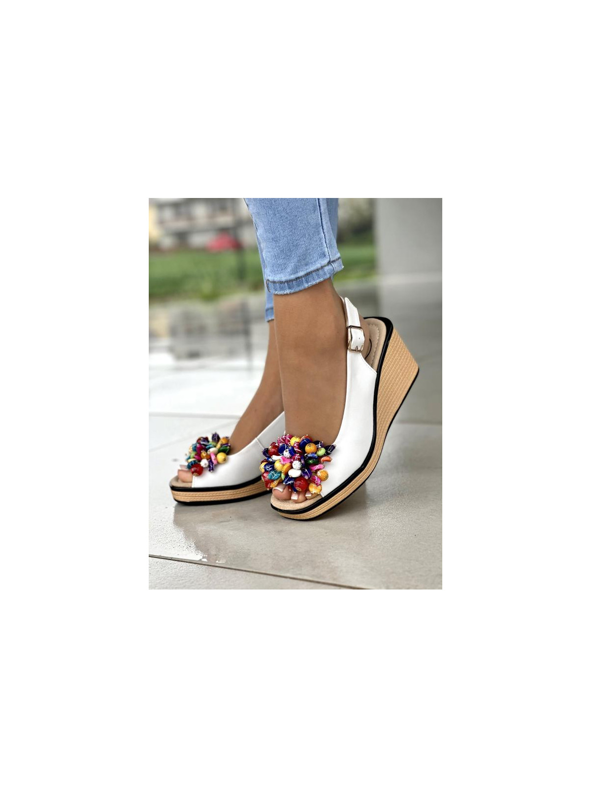 Sandały damskie ze skóry naturalnej