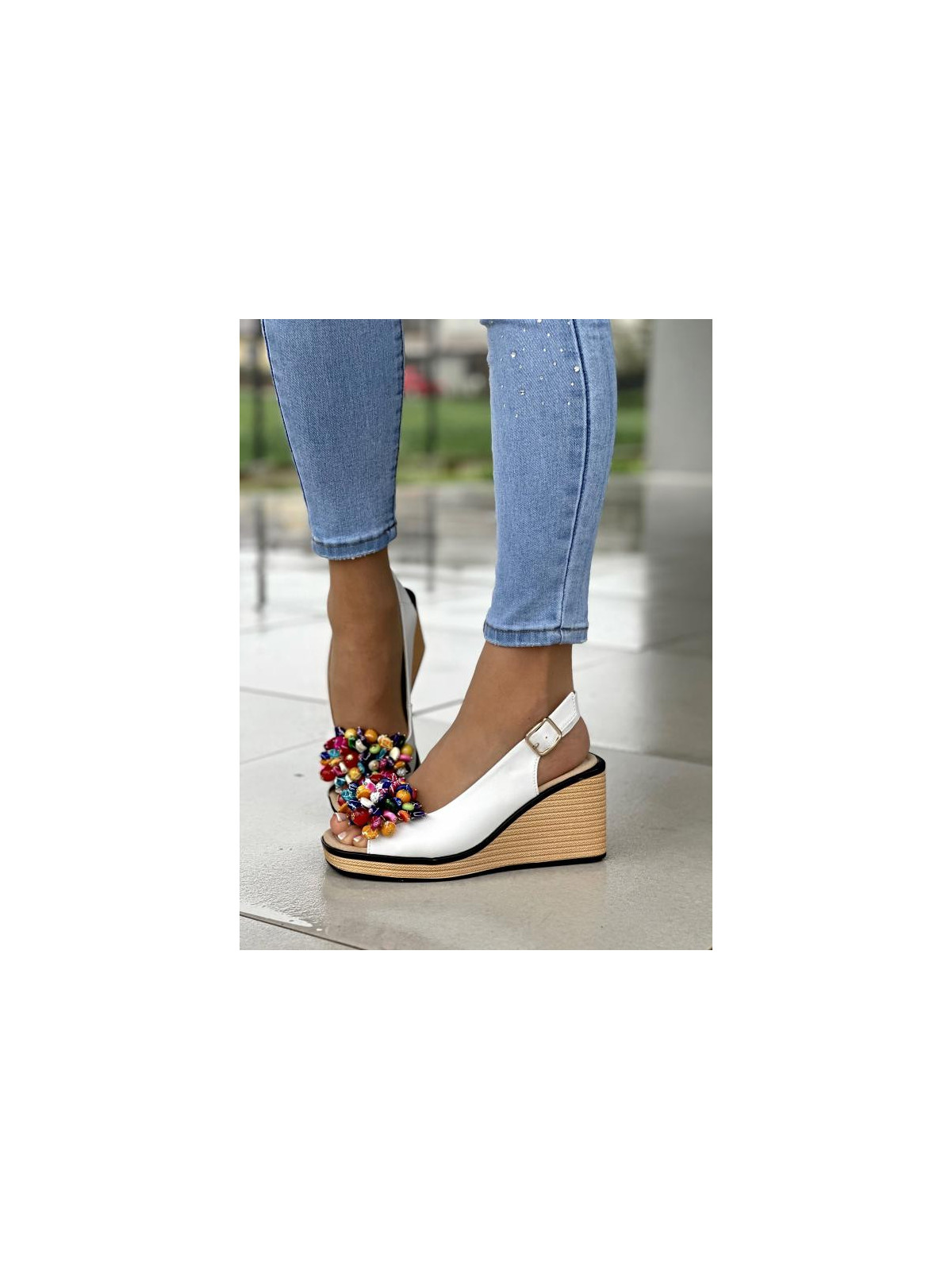 Sandały damskie ze skóry naturalnej