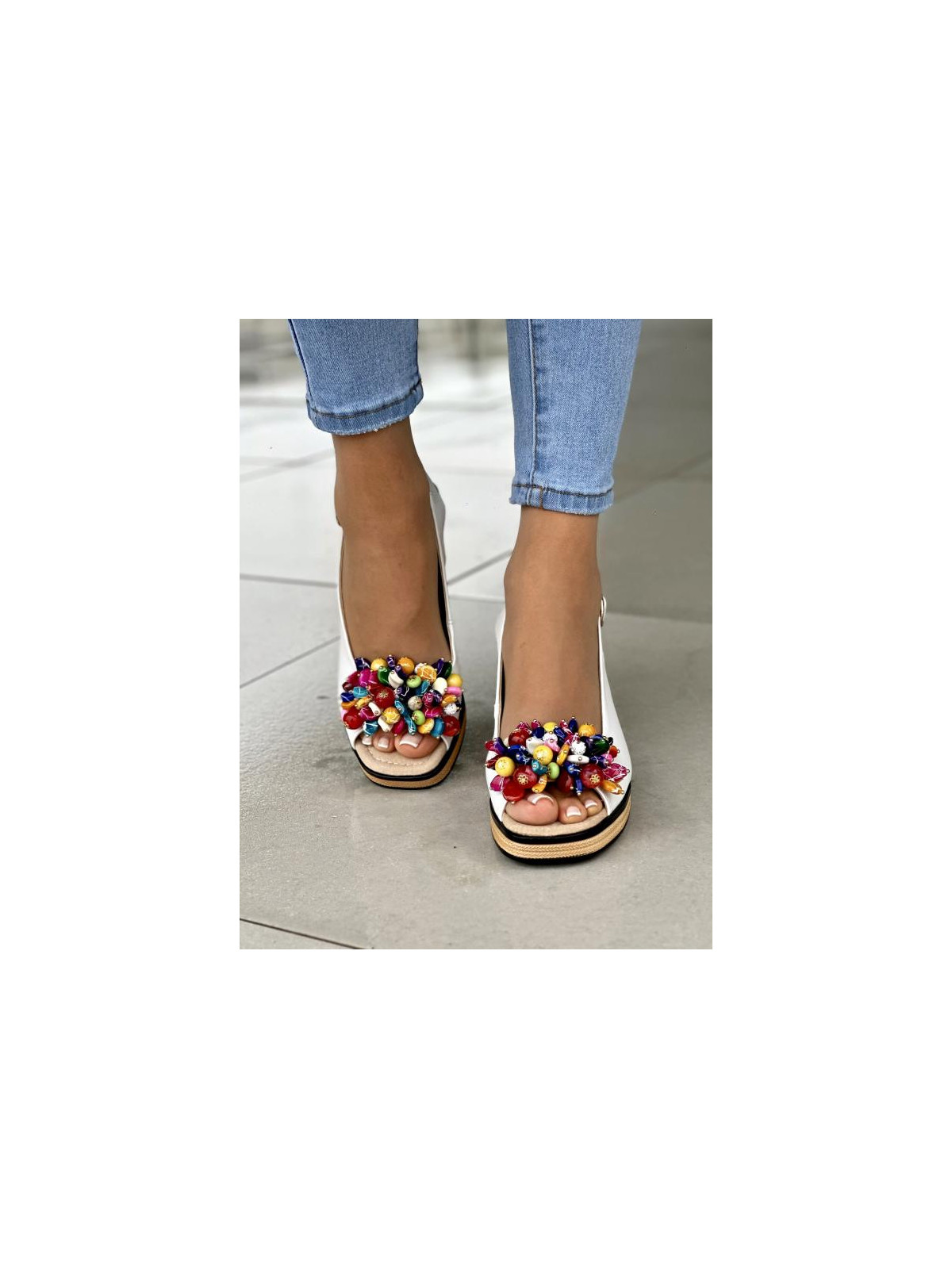 Sandały damskie ze skóry naturalnej