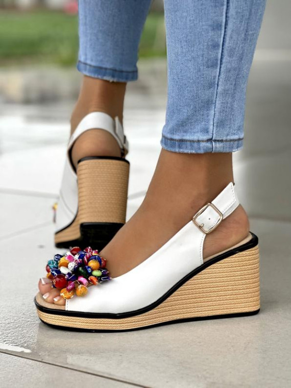 Sandały damskie ze skóry naturalnej