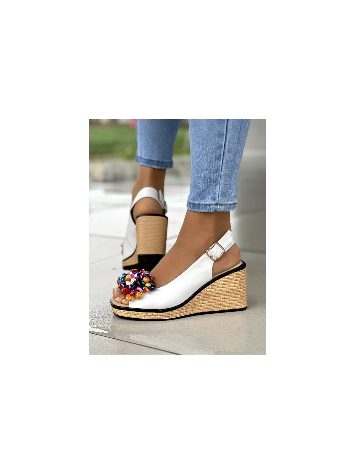 Sandały damskie ze skóry naturalnej