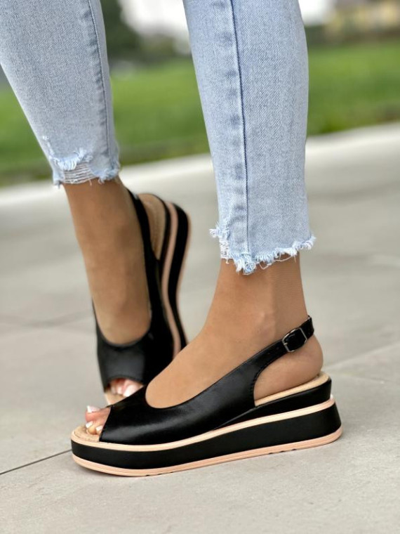 Sandały damskie ze skóry naturalnej