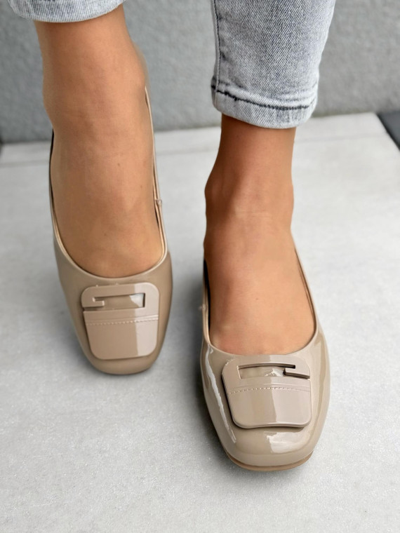 Czółenka damskie ze skóry naturalnej