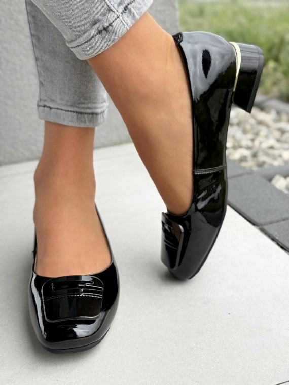 Czółenka damskie ze skóry naturalnej