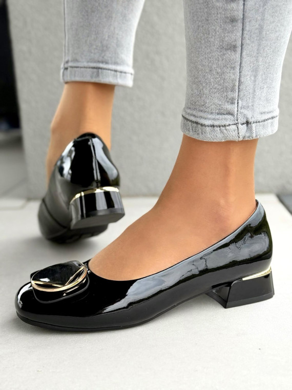 Czółenka damskie ze skóry naturalnej