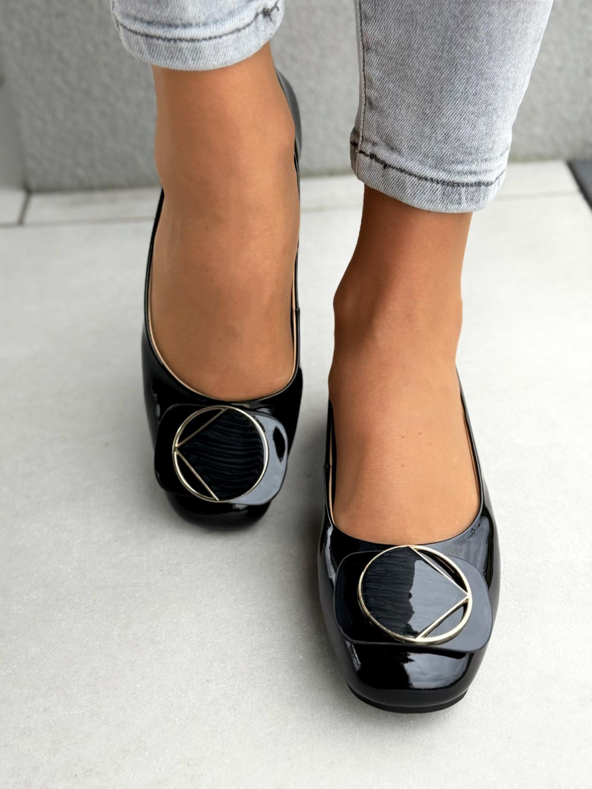 Czółenka damskie ze skóry naturalnej