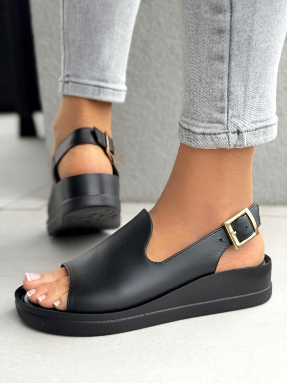 Sandałki damskie OLEKSY ze skóry naturalnej Polskiej produkcji