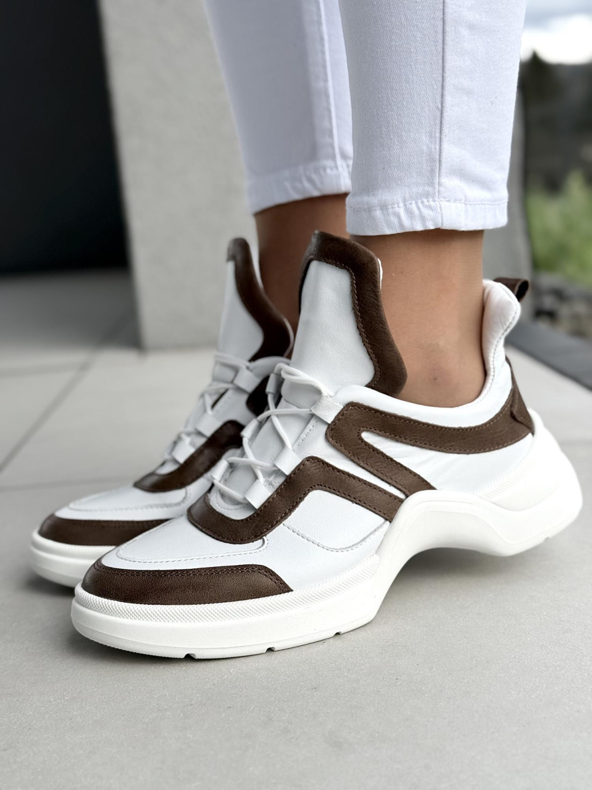 Sneakersy damskie OLEKSY ze skóry naturalnej Polskiej produkcji