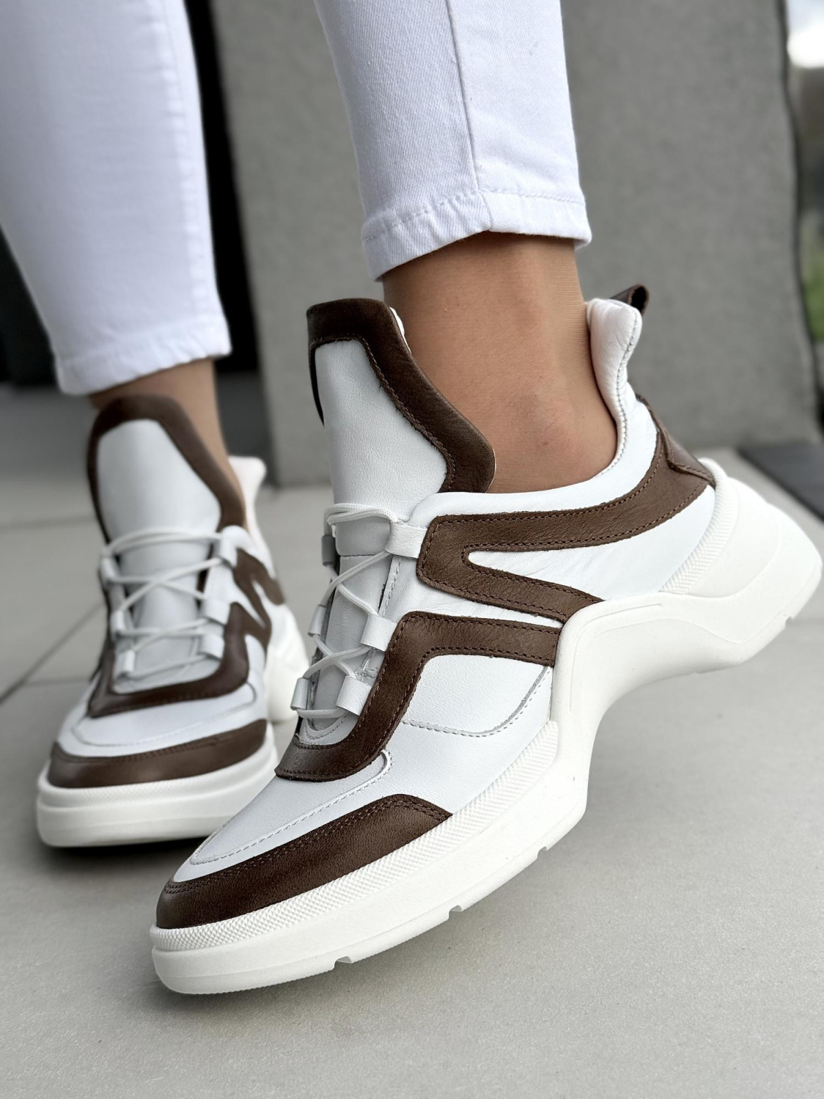 Sneakersy damskie OLEKSY ze skóry naturalnej Polskiej produkcji