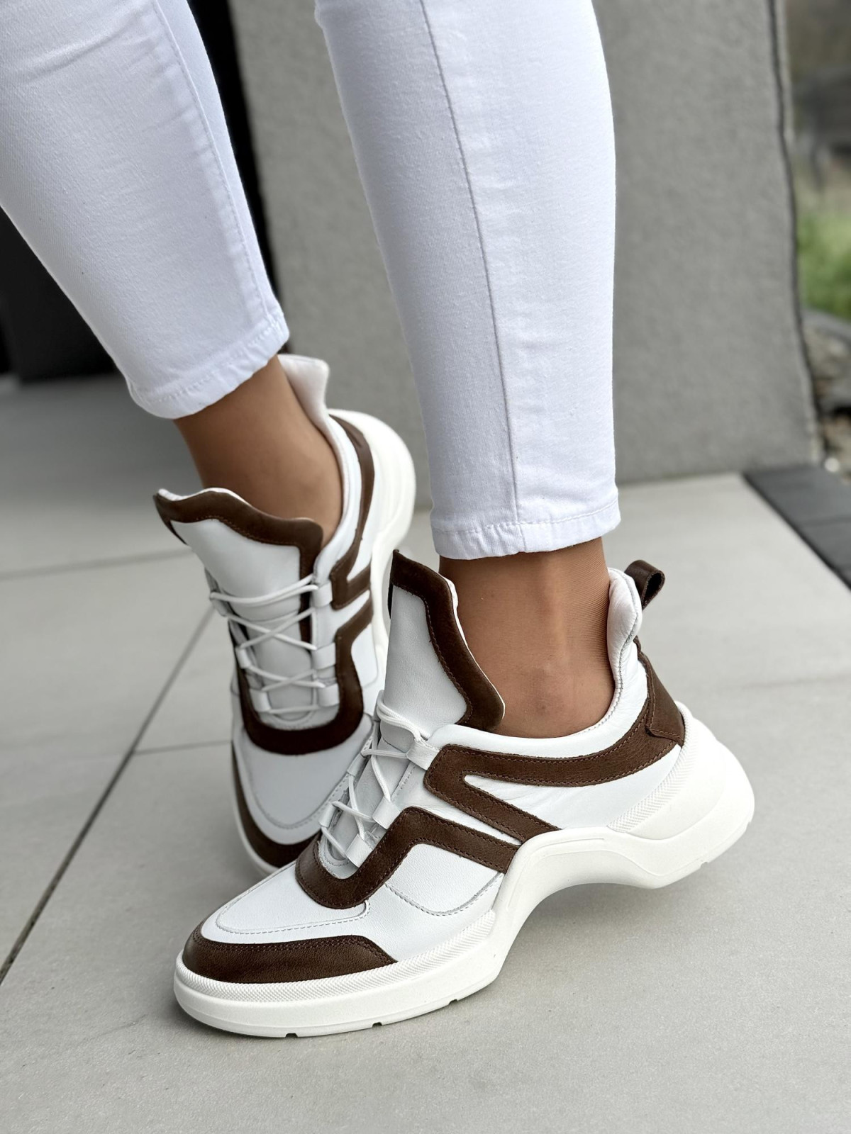 Sneakersy damskie OLEKSY ze skóry naturalnej Polskiej produkcji