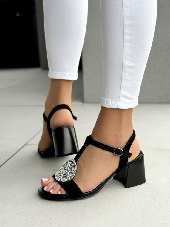 Sandałki damskie ze skóry naturalnej