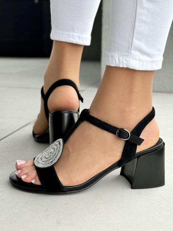 Sandałki damskie ze skóry naturalnej