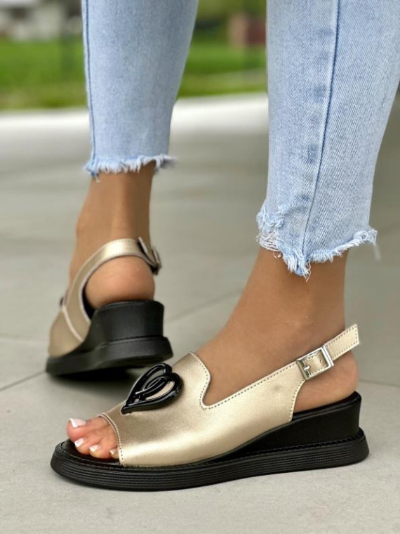 Sandały damskie ze skóry naturalnej