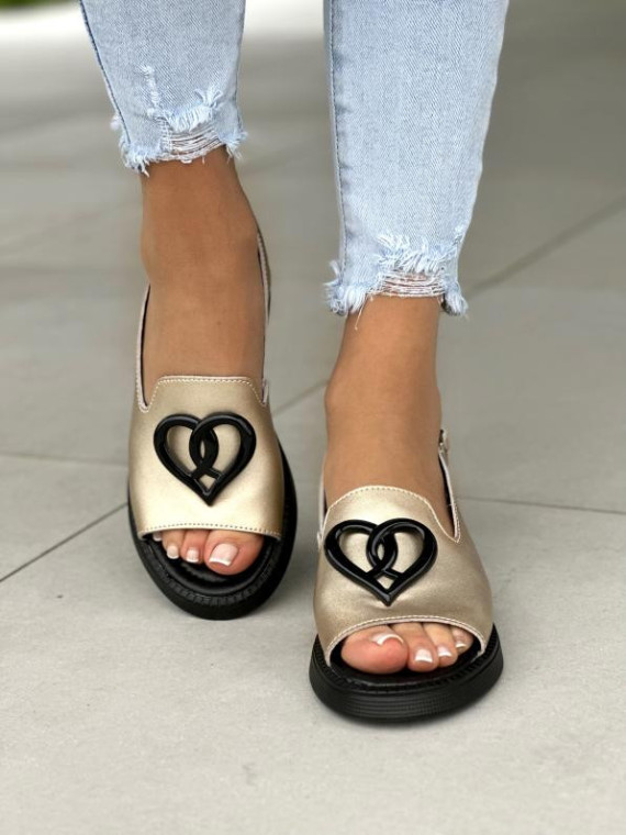 Sandały damskie ze skóry naturalnej