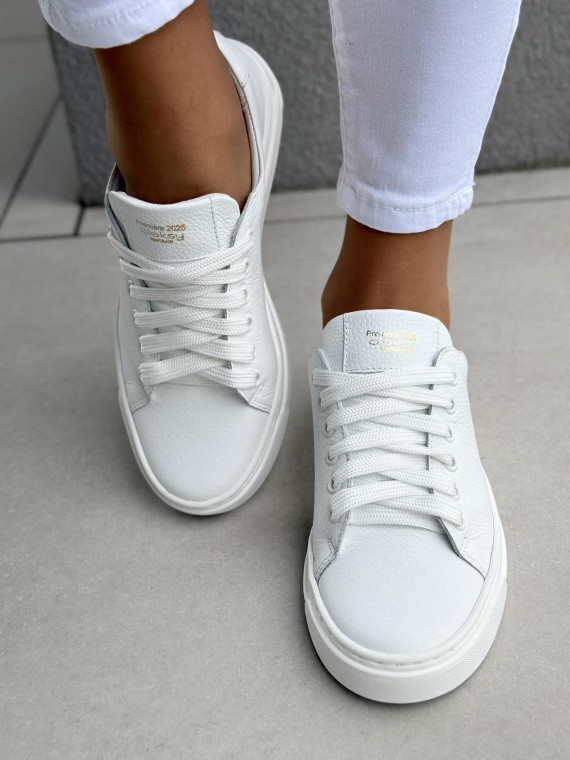 Sneakersy damskie OLEKSY ze skóry naturalnej Polskiej produkcji