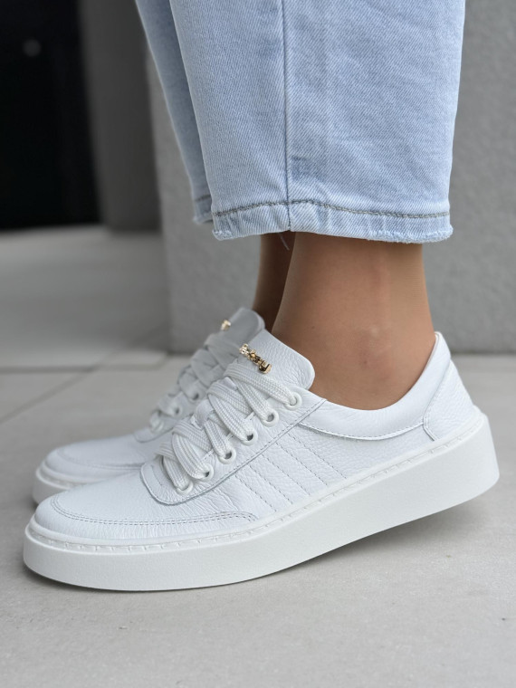 Sneakersy damskie OLEKSY ze skóry naturalnej Polskiej produkcji