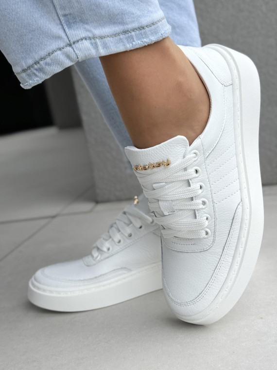 Sneakersy damskie OLEKSY ze skóry naturalnej Polskiej produkcji