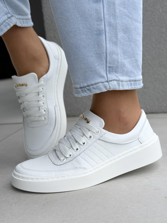 Sneakersy damskie OLEKSY ze skóry naturalnej Polskiej produkcji