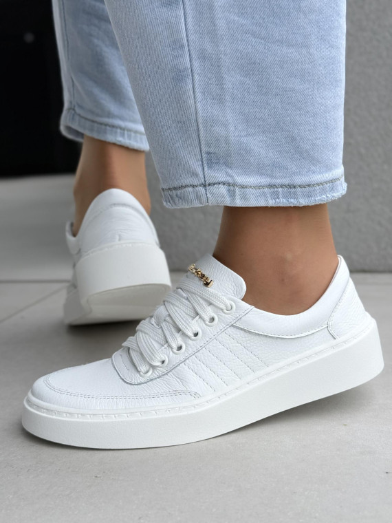 Sneakersy damskie OLEKSY ze skóry naturalnej Polskiej produkcji