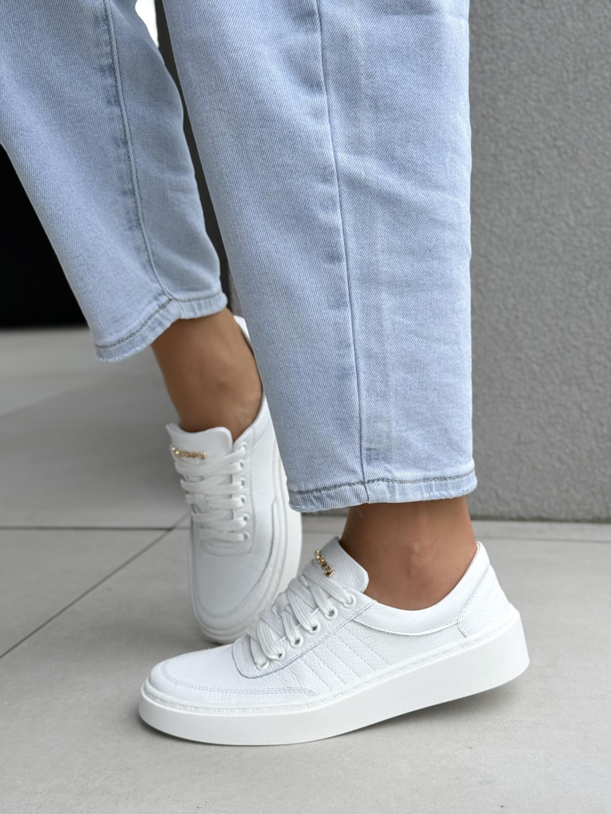 Sneakersy damskie OLEKSY ze skóry naturalnej Polskiej produkcji