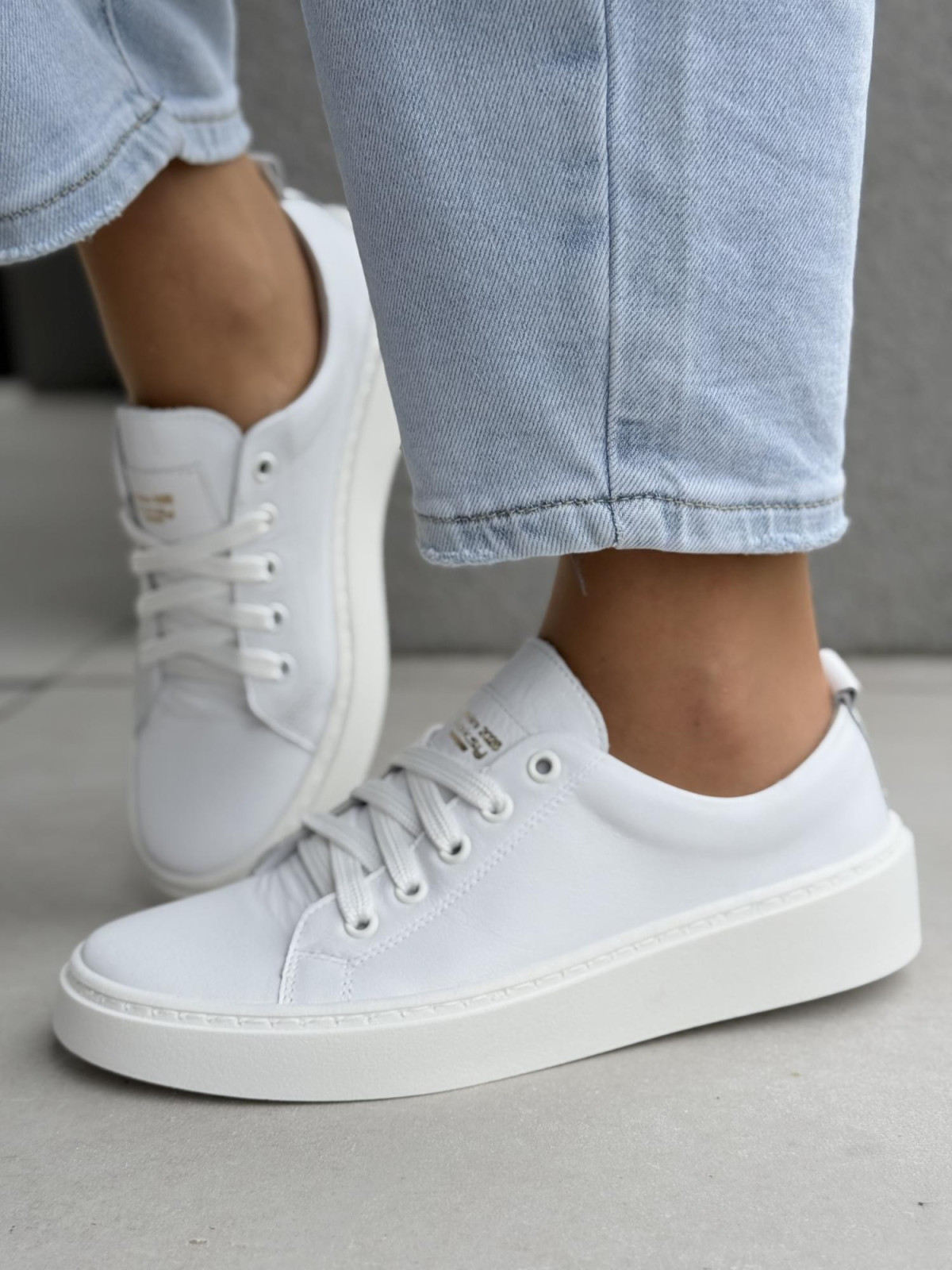 Sneakersy damskie OLEKSY ze skóry naturalnej Polskiej produkcji