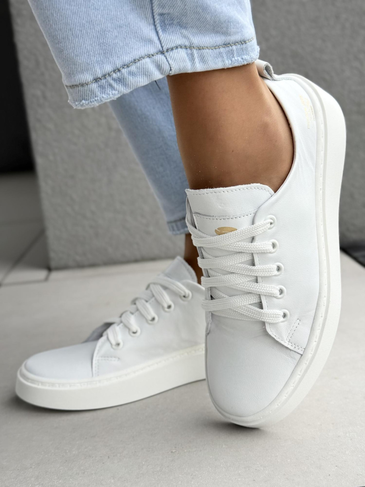 Sneakersy damskie OLEKSY ze skóry naturalnej Polskiej produkcji