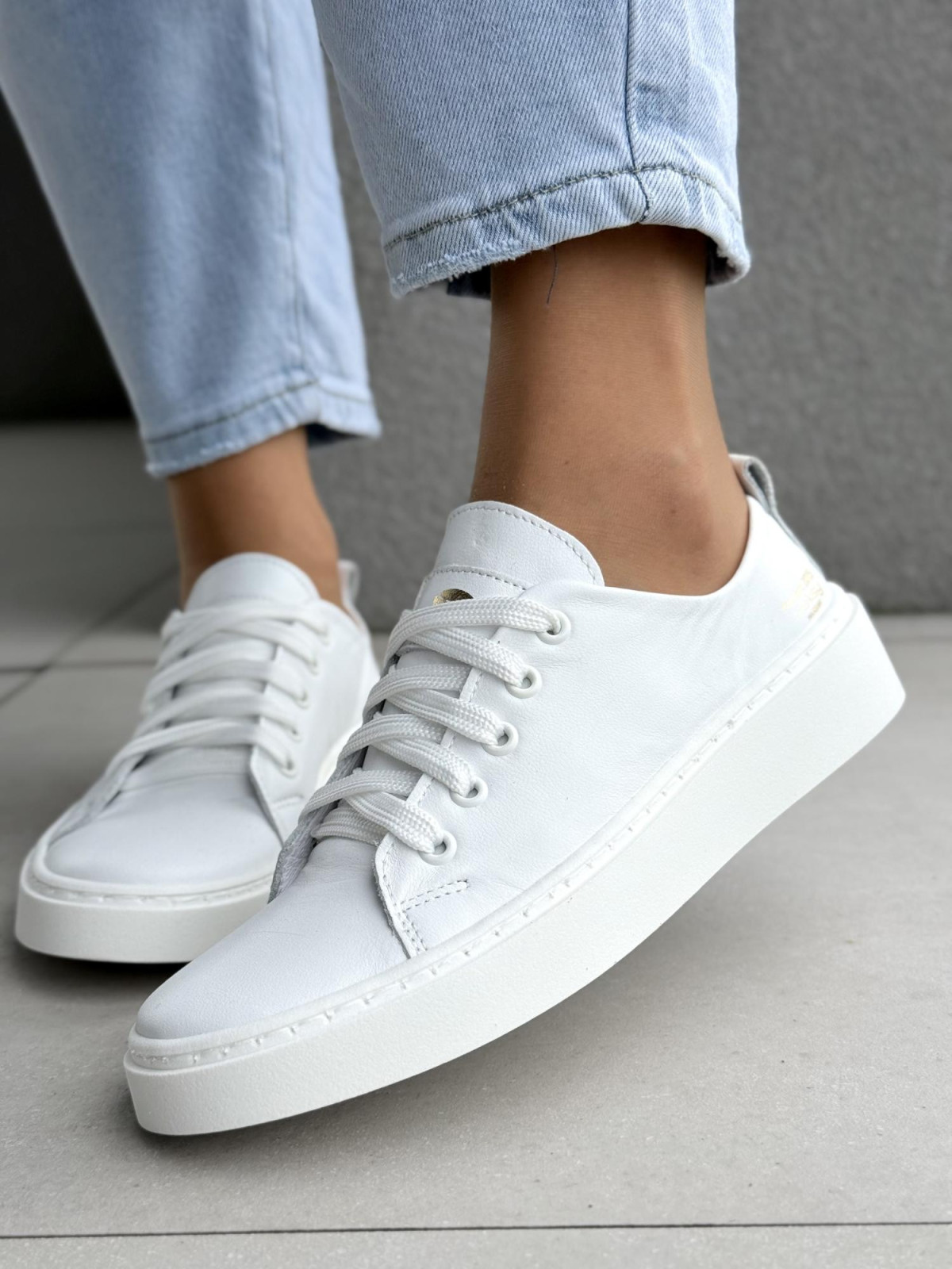 Sneakersy damskie OLEKSY ze skóry naturalnej Polskiej produkcji