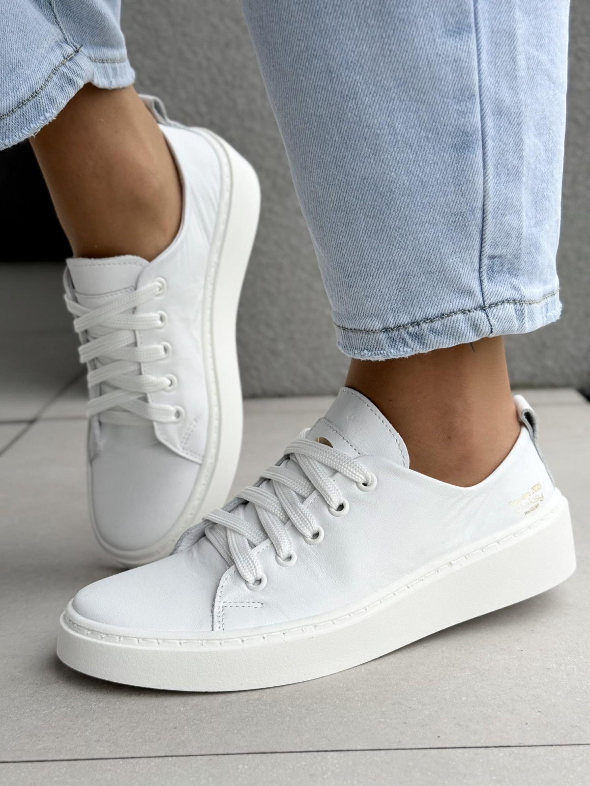 Sneakersy damskie OLEKSY ze skóry naturalnej Polskiej produkcji